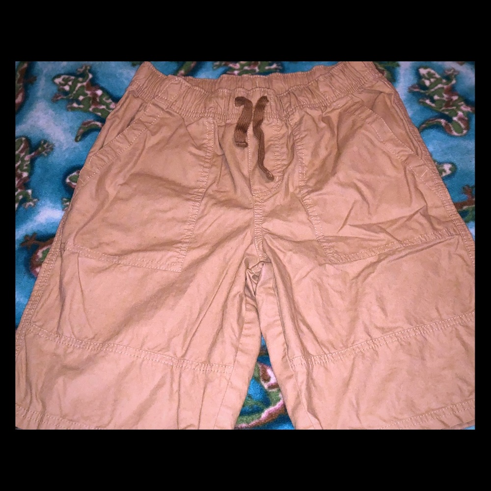 SOLD—Boys Tan Cargo Shorts